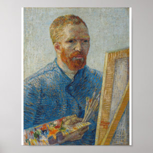 Poster Vincent Van Gogh - Autoportrait en tant que peintr