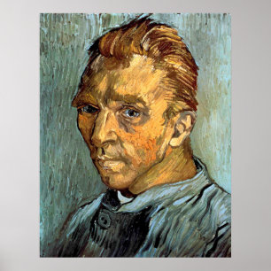 Poster VINCENT VAN GOGH - Autoportrait sans barbe