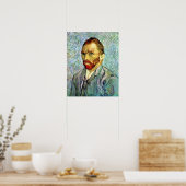 Poster Vincent Van Gogh - Autoportrait vert Beaux-Arts (Cuisine)