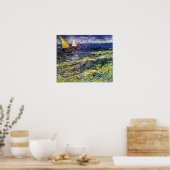 Poster Vincent van Gogh Bateaux de pêche à Saintes-Maries (Cuisine)