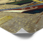 Poster Vincent van Gogh - Bateaux de pêche sur la plage (Coin)