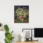 Poster Vincent Van Gogh | Bouquet of Flowers dans un vase (Bureau à domicile)