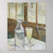 Poster Vincent Van Gogh Café Table avec Absinthe (Devant)