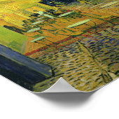 Poster Vincent van Gogh - Café Terrasse en soirée (Coin)