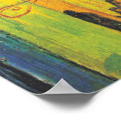 Poster Vincent Van Gogh Café Terrasse en soirée (Coin)