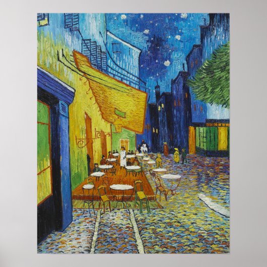 Poster Vincent Van Gogh, Café Terrasse en soirée (Devant)