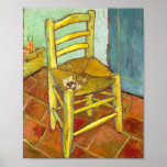 Poster Vincent Van Gogh Chaise avec tuyau<br><div class="desc">Vincent Van Gogh Chaise avec affiche de tuyauterie</div>
