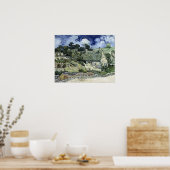 Poster Vincent van Gogh Chalet à chaume à Cordeville (Cuisine)
