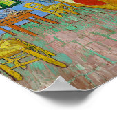 Poster Vincent Van Gogh. Chambre. Impressionnisme vintage (Coin)