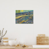 Poster Vincent van Gogh - Champ avec des agriculteurs lab (Cuisine)