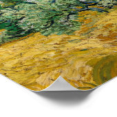 Poster Vincent van Gogh - Champ de blé avec cyprès (Coin)