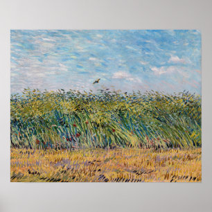 Poster Vincent van Gogh - Champ de blé avec une alouette
