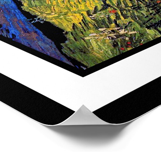 Poster Vincent Van Gogh - Champ De Blé De Printemps (Coin)