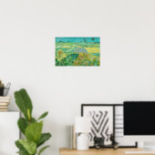 Poster Vincent van Gogh - Champs de blé près d'Auvers (Bureau à domicile)