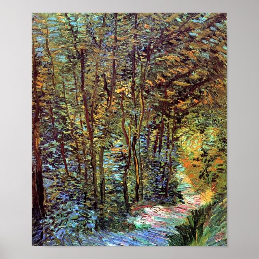 Poster Vincent Van Gogh - Chemin Dans Les Bois Beaux-Arts (Devant)