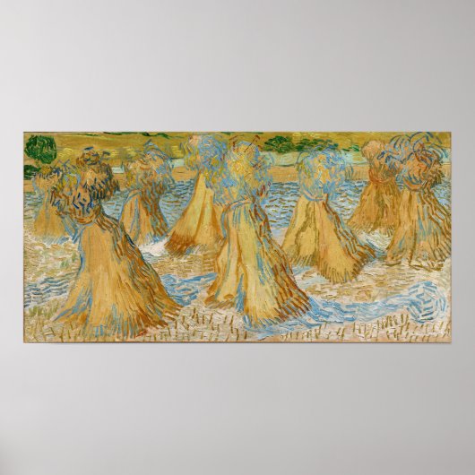Poster Vincent van Gogh - Chênes du blé (Devant)