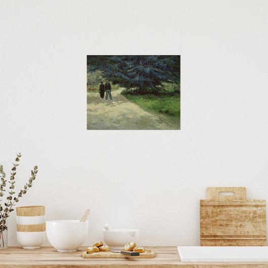 Poster Vincent van Gogh | Couple in the Park, Arles, 1888 (Cuisine)