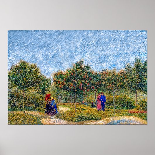 Poster Vincent Van Gogh - Courtiser Les Couples Dans Le P (Devant)
