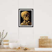 Poster Vincent Van Gogh - Crâne à la cigarette allumée (Cuisine)
