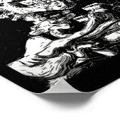 Poster Vincent Van Gogh Crâne avec cigarette Squelette Ha (Coin)