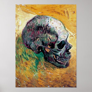 Poster Vincent Van Gogh - Crâne de profil - Beaux-arts
