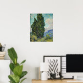 Poster Vincent van Gogh - Cyprès (Bureau à domicile)