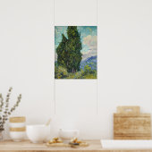 Poster Vincent van Gogh - Cyprès (Cuisine)