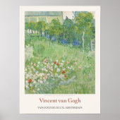Poster Vincent van Gogh Daubigny's Garden Art Imprimer Re (Devant)