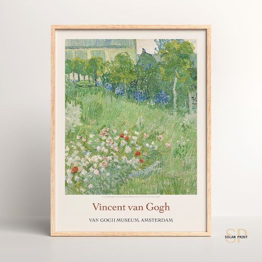 Poster Vincent van Gogh Daubigny's Garden Art Imprimer Re