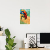 Poster Vincent van Gogh - Deux Amoureux (Bureau à domicile)