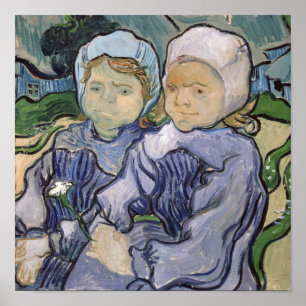 Poster Vincent van Gogh Deux petites filles, 1890