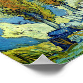 Poster Vincent Van Gogh Deux peupliers à Saint-Rémy (Coin)