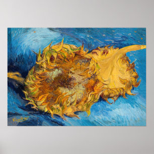 Poster Vincent van Gogh - Deux tournesols coupés