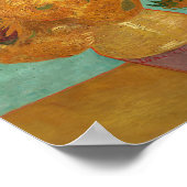 Poster Vincent Van Gogh Douze Tournesols Dans Un Vase (Coin)