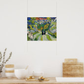 Poster Vincent van Gogh - Escalier à Auvers (Cuisine)