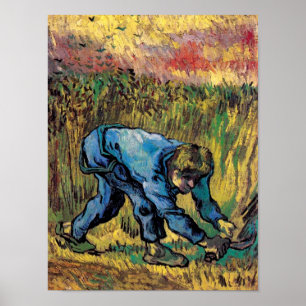 Poster Vincent Van Gogh - Faucheur avec faucille - Beaux-