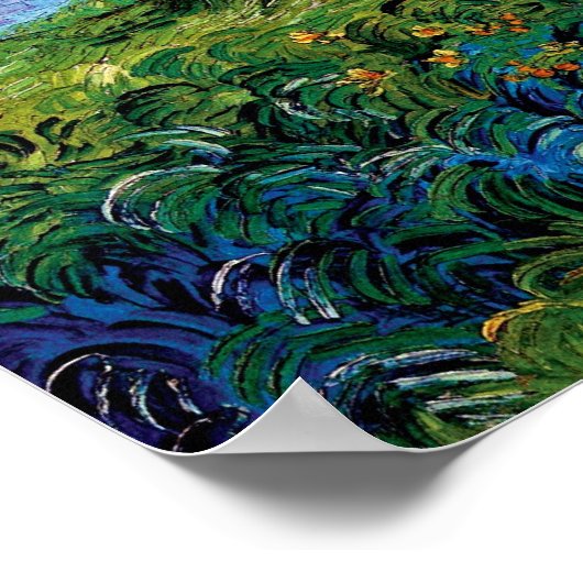 Poster Vincent Van Gogh - Fibres De Blé Vert À Auvers (Coin)