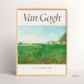 Poster Vincent van Gogh Field avec des pavots Art Imprime