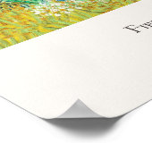 Poster Vincent van Gogh Field avec Irises Art Imprimer Re (Coin)