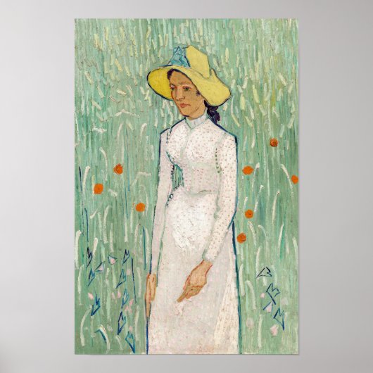 Poster Vincent van Gogh - Fille en Blanc (Devant)