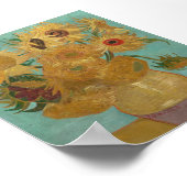 Poster Vincent Van Gogh - Fleurs de soleil (Coin)