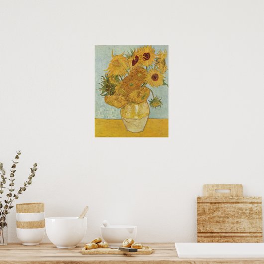 Poster Vincent Van Gogh, Fleurs de soleil (Cuisine)