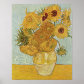 Poster Vincent Van Gogh, Fleurs de soleil (Devant)