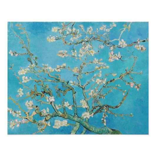 Poster Vincent van Gogh - Floraison des amandiers (Devant)
