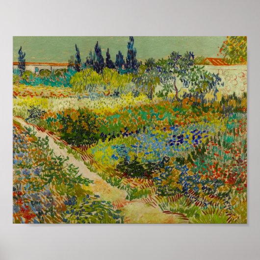 Poster Vincent Van Gogh Garden (Devant)