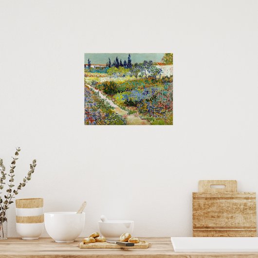 Poster Vincent van Gogh Garden à Arles (Cuisine)