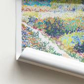 Poster Vincent van Gogh Garden avec Fleurs à Arles