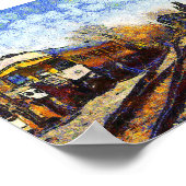Poster Vincent van Gogh, gare (Coin)