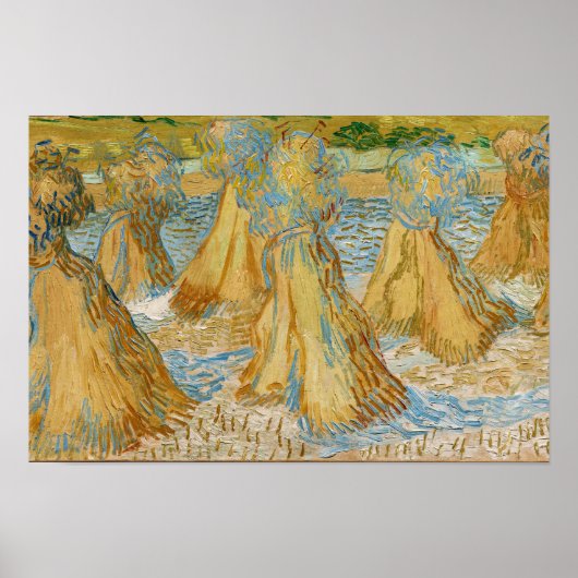 Poster Vincent van Gogh - Gerbes de Blé (Devant)