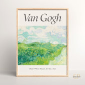 Poster Vincent van Gogh Green Blé Fields Art Imprimer